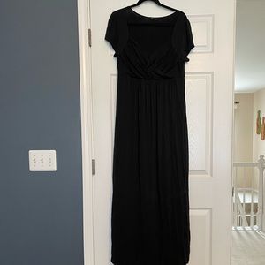 Black maxi dress